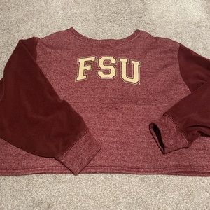FSU super soft cropped sweatshirt! Sz L